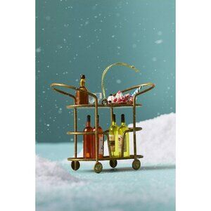 Anthropologie Bar Cart Ornament Cocktail NWT Christmas